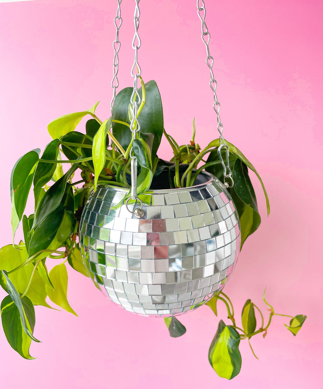 Disco Ball Hanging Planter