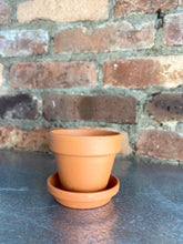 Load image into Gallery viewer, Terracotta Pot + Saucer 2.75&quot;
